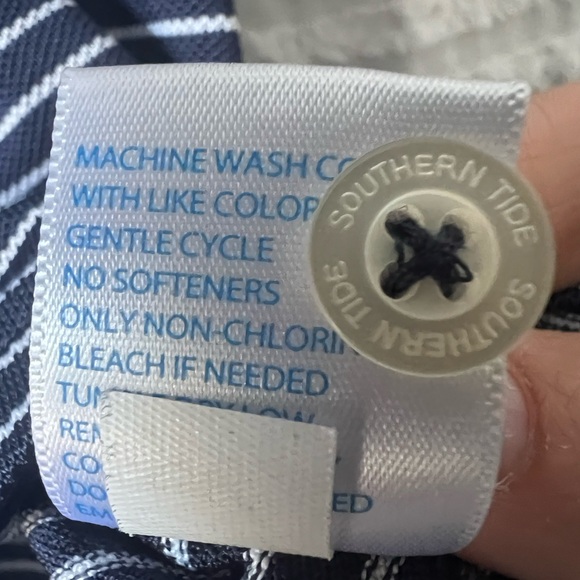 Southern Tide Boys Navy Polo Youth L (12-14) Performance Shirt - Picture 3 of 3